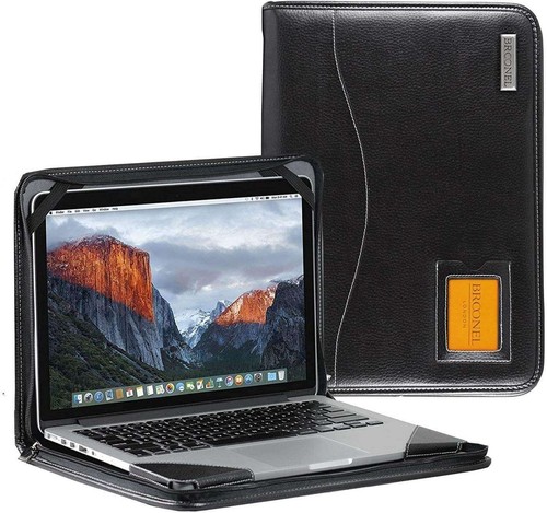 Broonel black leather - black, contour